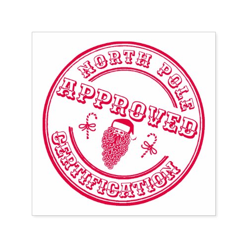 North Pole approved Santas certification toys Self_inking Stamp