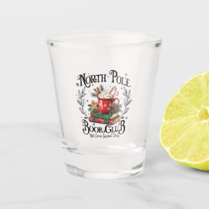 North Pole Book Club Hot Cocoa Christmas  Shot Glass