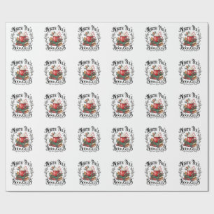 North Pole Book Club Hot Cocoa Christmas Wrapping Paper