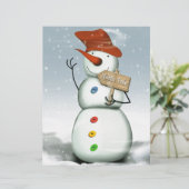 North Pole Bound Snowman (Standing Front)