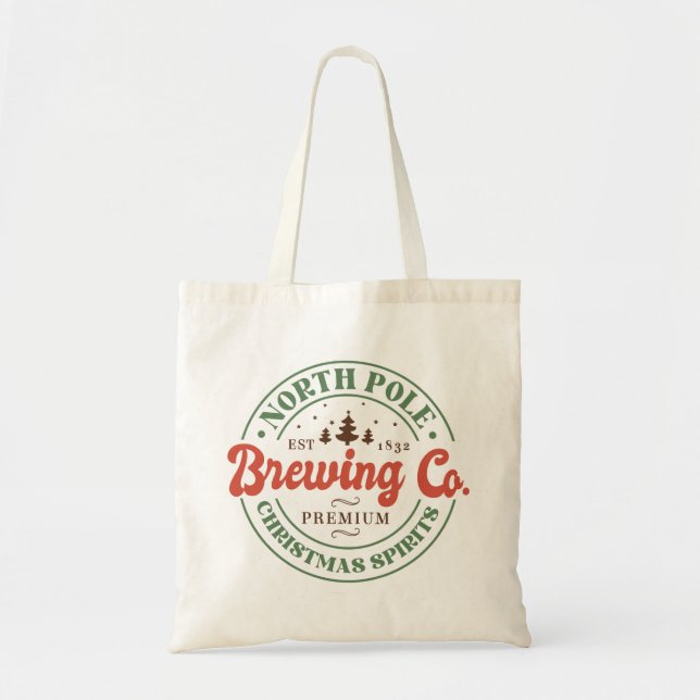 North Pole Brewing Co Christmas Tote Bag (Front)