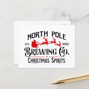 North Pole Brewing Company  Holiday Postcard