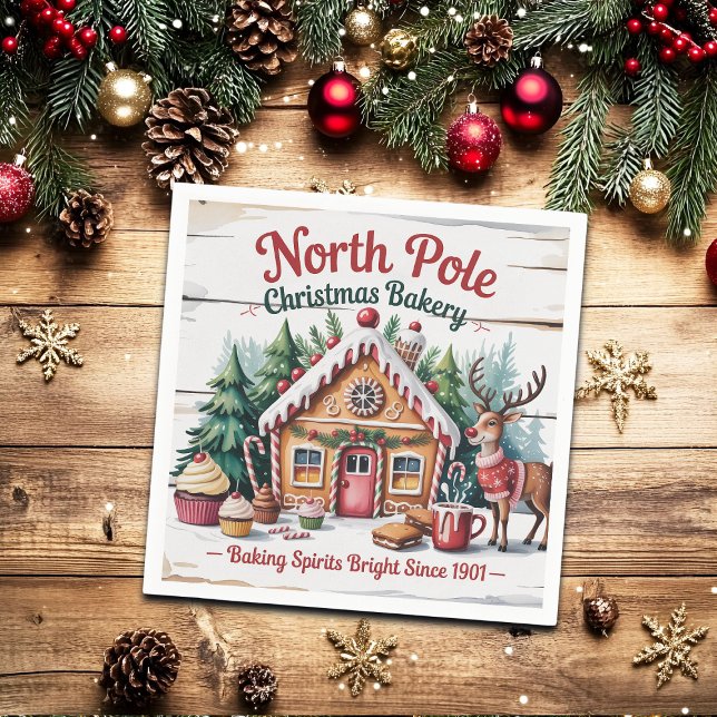 North Pole Christmas Bakery Napkins (Creator Uploaded)