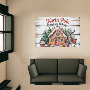 North Pole Christmas Bakery Rug
