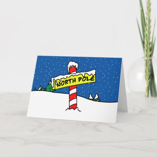 North Pole Christmas Card