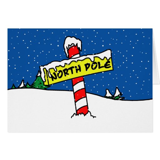 North Pole Christmas Card | Zazzle