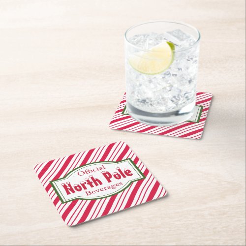 North Pole Christmas Coasters