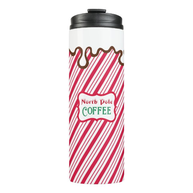 North Pole Christmas Coffee Travel Tumbler (Front)