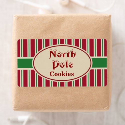 North Pole Christmas Cookies Gift Tags Labels