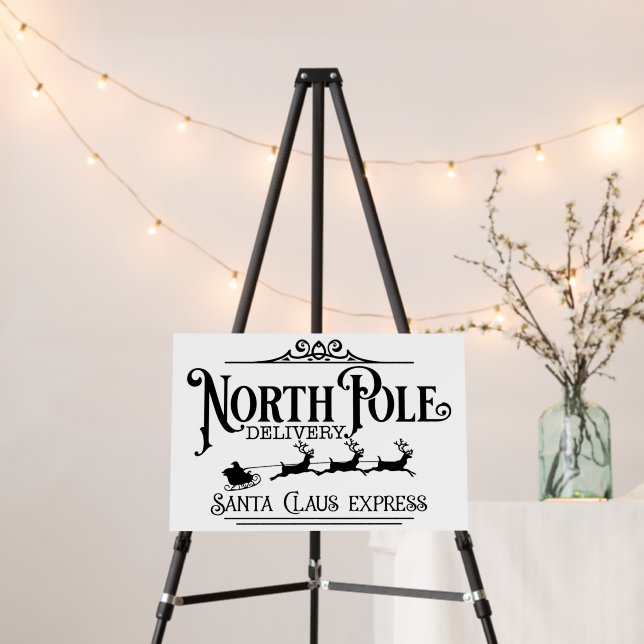 North Pole Christmas  Foam Board (In Situ (Stand))