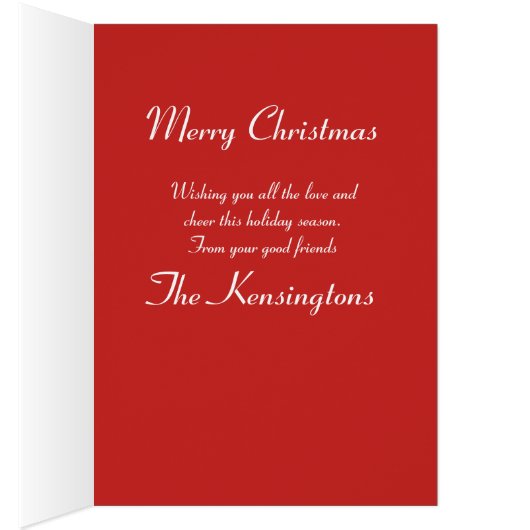 North Pole Christmas Greeting Card (Inside (Right))