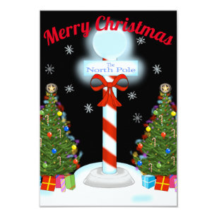 north pole christmas invitations zazzle
