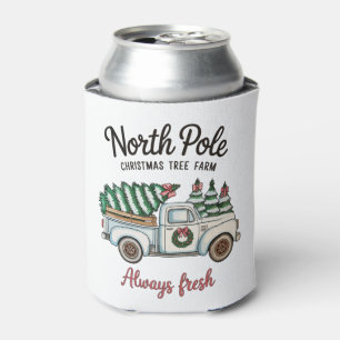 North Pole Christmas Tree Farm Always Fresh Truck Can Cooler