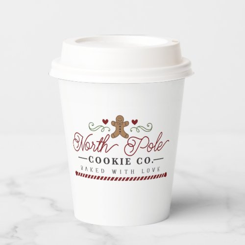 North Pole cookie company Christmas Paper Cups