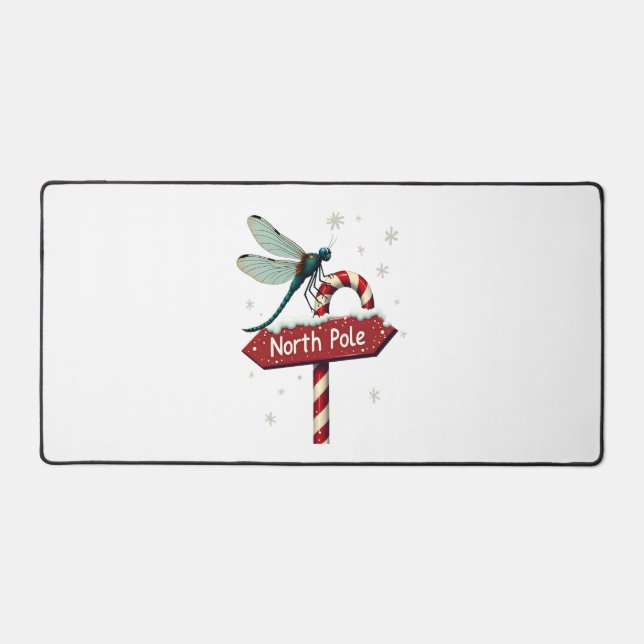 North Pole Dragonfly Desk Mat (Front)