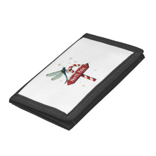 North Pole Dragonfly Trifold Wallet