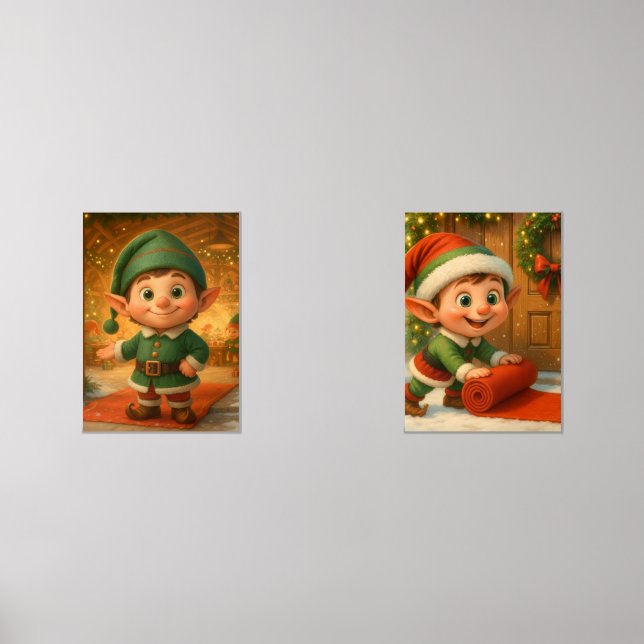North Pole Elf Celebration | Christmas Magic Wall Art Sets (Front)