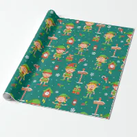 Christmas Santa Clause Toy Company North Pole Wrapping Paper