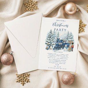 North Pole Express Christmas Invitation