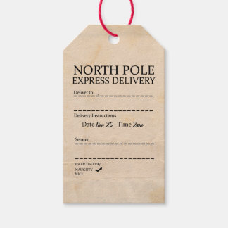 North Pole Gift Tags | Zazzle