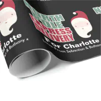 Santa express mail North Pole delivery Wrapping Paper