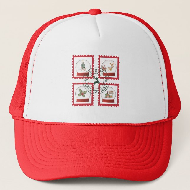 North Pole Express Mail – Christmas Trucker Hat (Front)