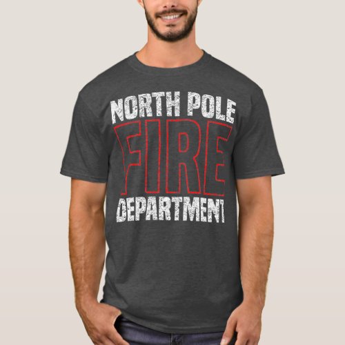 North Pole Fire Department Firefighter T_Shirt