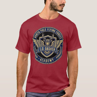 North Pole Flying Forces Academy - C.O. Dasher T-Shirt