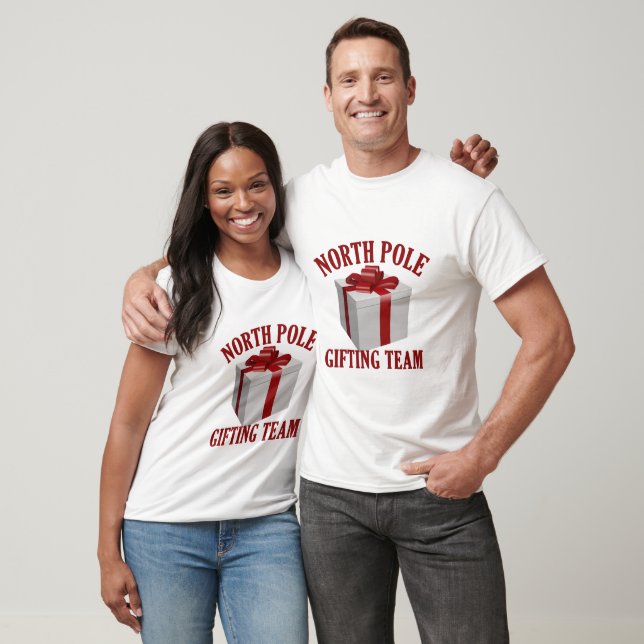 North Pole Gifting Team custom clothing T-Shirt (Unisex)