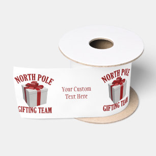 North Pole Gifting Team custom ribbon