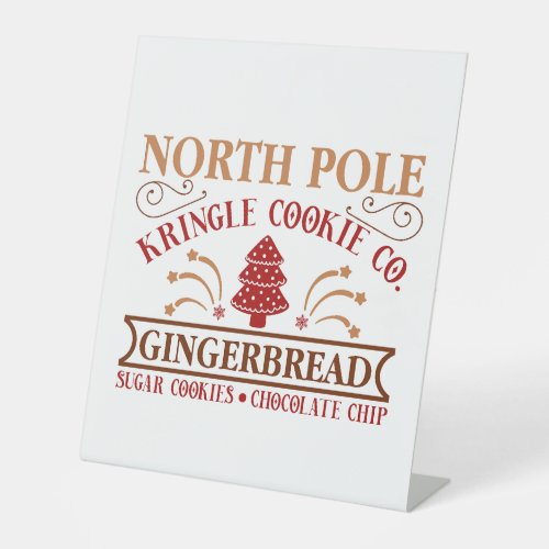 North Pole Gingerbread Company Pedestal Sign