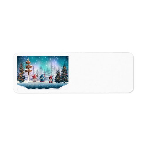 North Pole Gnomes Address Labels