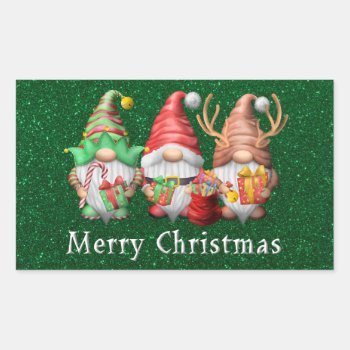 North Pole Gnomes Trio Stickers by ChristmasTimeByDarla at Zazzle