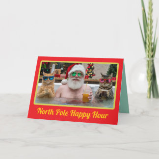 North Pole Happy Hour Holiday Card