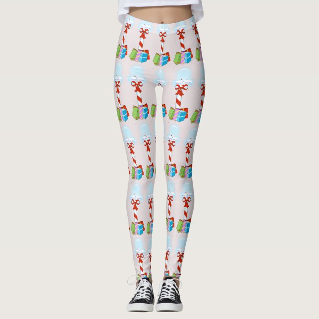 North Pole Holiday Leggings (Front)