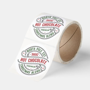 North Pole Hot Chocolate Classic Round Sticker