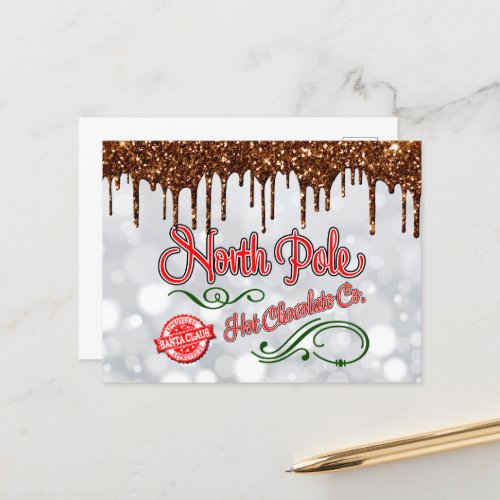 North pole hot chocolate Postcard