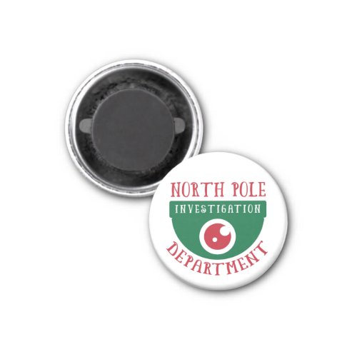 North Pole Investigation Department Christmas Magnet