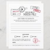 North Pole Letter To Santa (Front/Back)