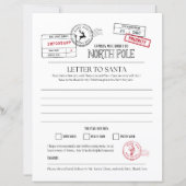 North Pole Letter To Santa (Front)