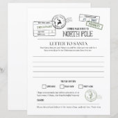 North Pole Letter To Santa (Front/Back)