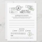 North Pole Letter To Santa (Front)