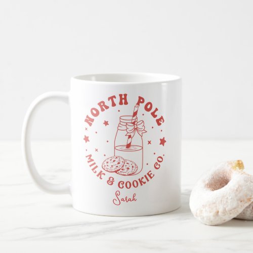 North Pole Milk And Cookie Co Santa Claus Coffee Mug