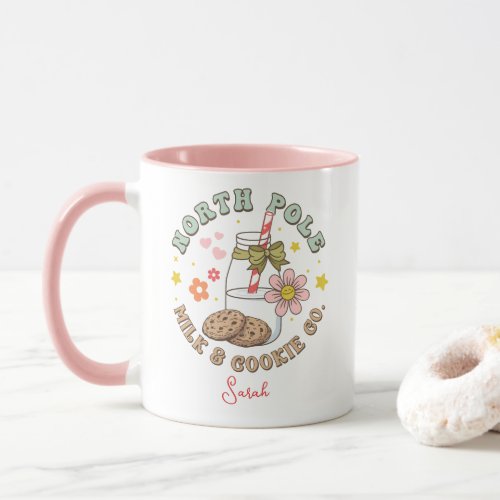 North Pole Milk And Cookie Co Santa Claus Coffee  Mug