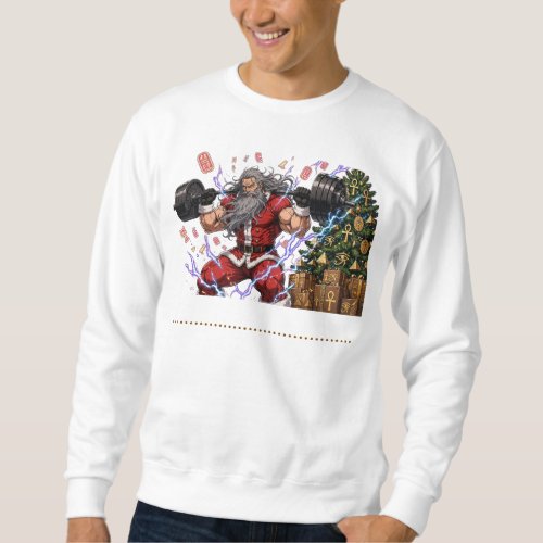 North Pole Muscle Funny Christmas Gym Shirt  Santa