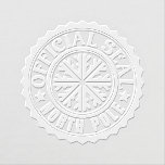 North Pole Official Seal Christmas Holiday Embosser<br><div class="desc">North Pole Official Seal Christmas Holiday Embosser features a the text "Official Seal North Pole" in modern script typography accented with a snowflake and stars. Perfect for Christmas cards, holiday cards, Christmas party invitations and holiday party gifts and favors or in the office for products or mail. Designed by Evco...</div>