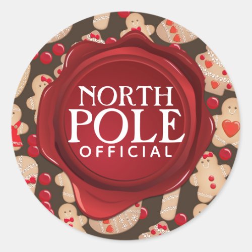 North Pole Official Wax Seal Christmas Cookies