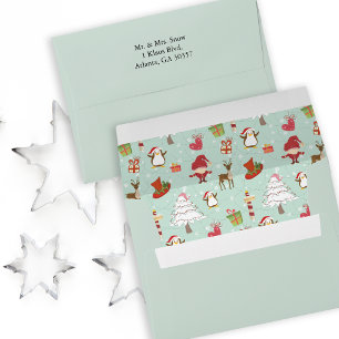 North Pole Penguin Friends Envelope