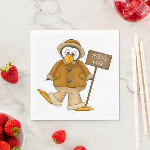 North Pole Penguin Napkins
