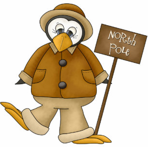North Pole Penguin Ornament